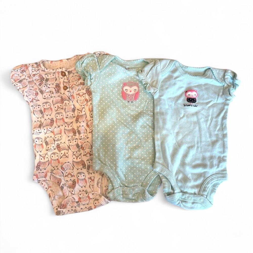 Girls 0-3 month onesie lot